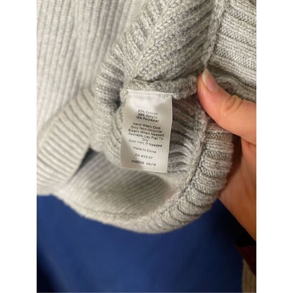 Talbots Grey Zipper Sweater M - Picture 7 of 8